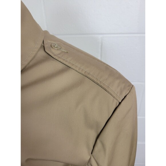 Vintage Creighton Mens Tan Windbreaker Jacket 3729 Sz 42L - Picture 7 of 13